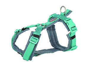 Поводок трекінговий для собак Trixie Premium L 70–85 см Аква-графіт (1997428) (16293)