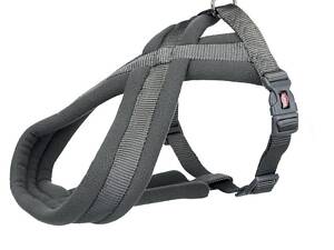 Шлея туристическая для собак Trixie Premium S 35–50 см 20 мм Серый (4053032019980)