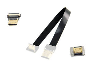 Шлейф 30см Mini HDMI - Mini HDMI 90