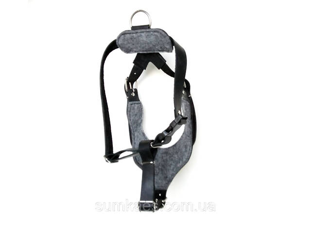 Шлейка из натуральной кожи для собак 'Lockdog' размеры M L XL - Фото 8