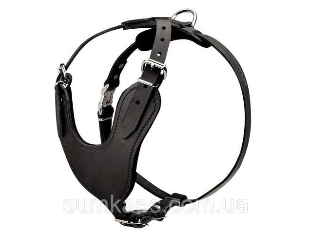 Шлейка из натуральной кожи для собак 'Lockdog' размеры M L XL - Фото 10