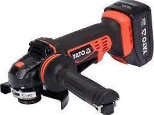 Шліфмашина кутова YATO акумуляторна YT-82828 18V 3Ah 125мм зарядка