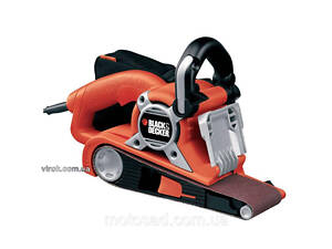 Шліфмашина стрічкова мережева B+D : P= 720 Вт, 250 м/хв, стрічка 75х533 мм [Пилозбірник]