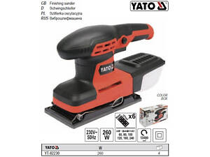 Шлифовальная машина вибрационная YATO 230 Вт YT-82230