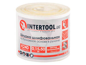 Шлифовальная шкурка Intertool - 115 мм x 50 м x P240 бумага