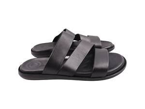 Шлепанцы мужские Ridge черные натуральная кожа 473-23LSHC 40