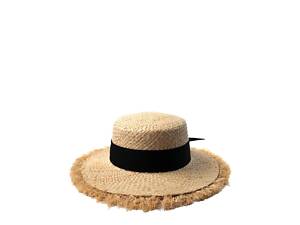 Капелюх канотье жіночий рафія ЛАЛИ 444-539 LuckyLOOK One Size Жовтий