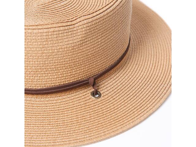 Капелюх порк-пай зі шнурком LuckyLOOK Емері One Size Бежевий 734-098 - Фото 3