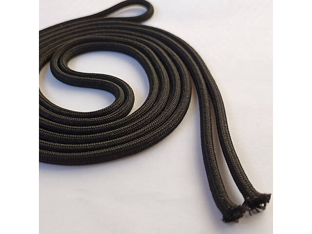 Шнур круглый плетеный Luxyart черный 5 мм диаметр 200 м (BF-5201) - Фото 2