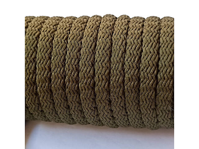 Шнур круглый вязаный Luxyart хаки 5 мм диаметр 200 м (BF-0192) - Фото 2