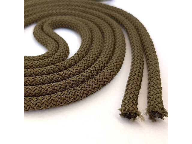 Шнур круглый вязаный Luxyart хаки 5 мм диаметр 200 м (BF-0192) - Фото 3