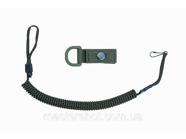 Шнур страховочный витой Пистолетный Тренчик для пистолета паракорд олива пиксель 974-1 ms - Фото 2