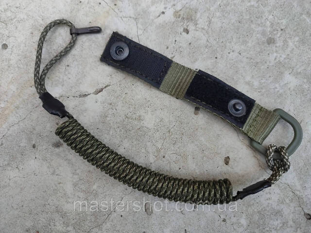 Шнур страховочный витой Пистолетный Тренчик для пистолета паракорд олива пиксель 974-1 ms - Фото 6