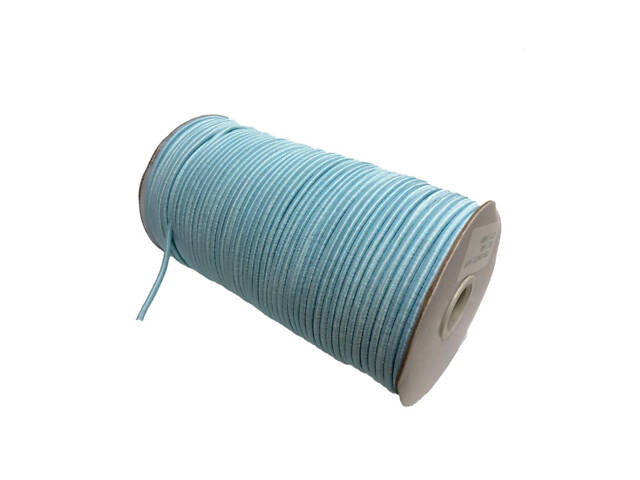 Шнурок-резинка круглый Luxyart диаметр 3 мм 500 метров Голубой (R3-507) - Фото 2