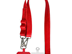 Шнурок із двома кріпленнями (2 см) 140 см Red