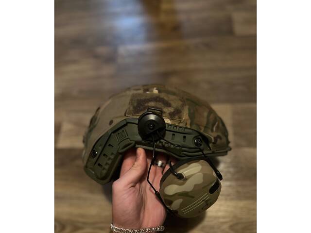 Шолом FAST WENDY HELMET з навушниками та кавером - Фото 8