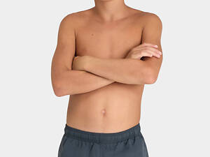 Шорти для плавання Arena BEACH SHORT LOGO R сірий, помаранчевий Діт 128см