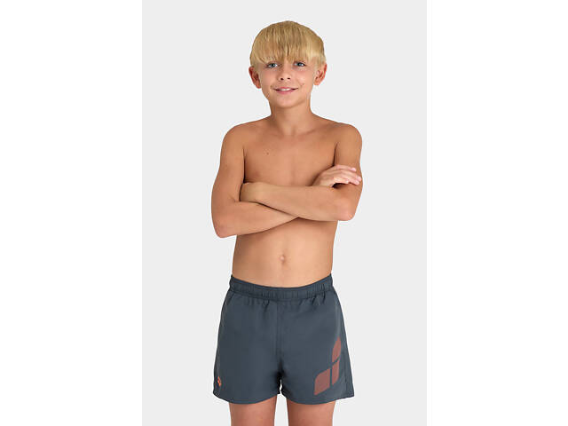 Шорти для плавання Arena BEACH SHORT LOGO R сірий, помаранчевий Діт 128см - Фото 1