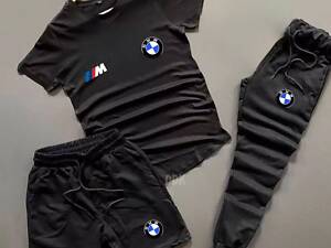 Шорты + черная футболка + штаны BMW