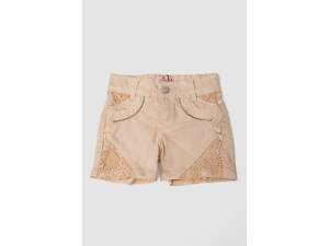 Шорты джинсовые для девочек, цвет бежевый, 247R10033
