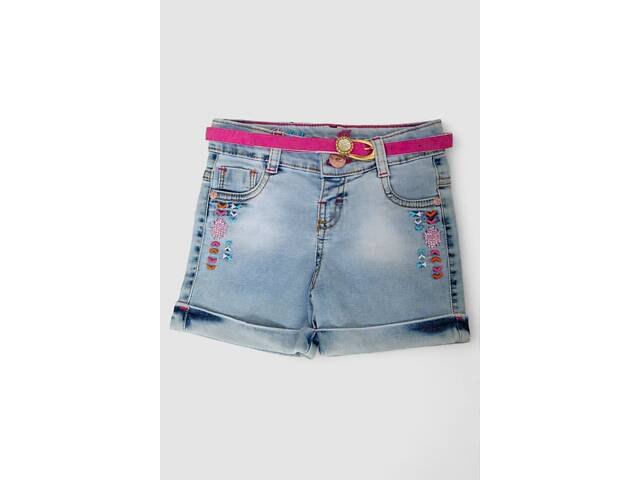 Шорты джинсовые для девочки, цвет синий, 247R1207
