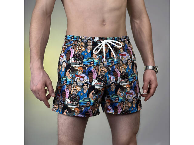 Шорти чоловічі плавальні Pobedov Pool day GТА 35969 XXL Різнокольорові (00000006090) - Фото 1