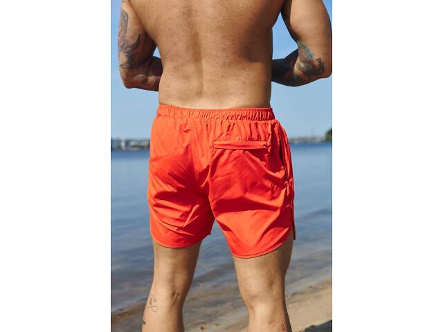 Шорты пляжные мужские базовые с молнией Intruder оранжевые - Фото 7