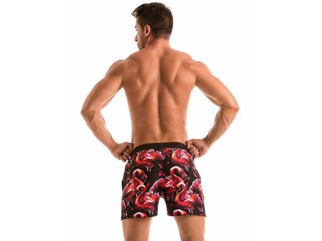 Шорти пляжні Geronimo 1914p1 M 19141 принт фламінго (3800205873907) - Фото 3