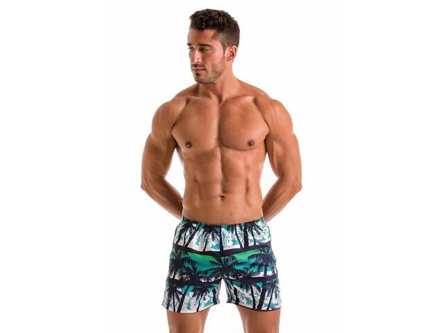 Шорти пляжні Geronimo 1915p1 M 19152 принт пальми (3800205874836) - Фото 1