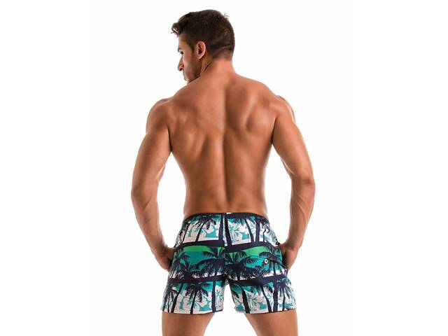 Шорти пляжні Geronimo 1915p1 M 19152 принт пальми (3800205874836) - Фото 3