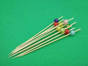 Шпажка для украшения блюд 12см' Жемчужина ' 100 шт (1 пачка)