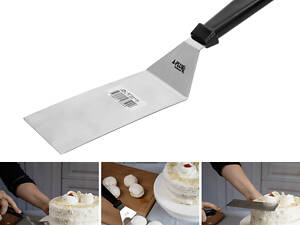Шпатель кондитерський вигнутий скребок лопатка кондитерська з нержавіючої сталі 33 см