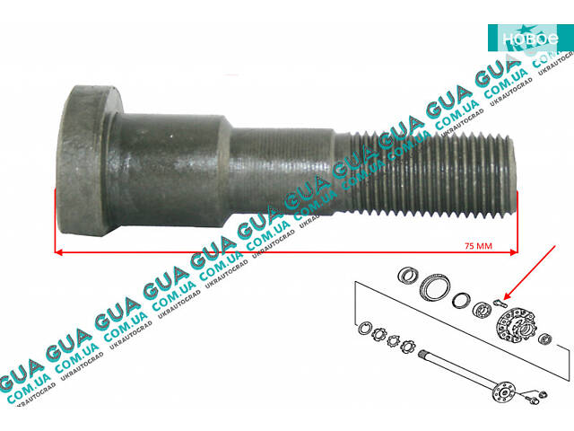 Шпилька крепления колеса M14x1.5 ( Болт / винт ) 4005 Mercedes / МЕРСЕДЕС VARIO 1996- / ВАРИО 96-