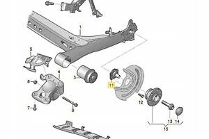 ШПИЛЬКА ЗАДНЬОЇ ВІСІ SEAT ARONA IBIZA V SKODA SCALA VW POLO 6 T-ROC 2Q0501117C