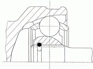 ШРКШ зовн. 23x25x50мм HYUNDAI LANTRA I, S, SONATA II MITSUBISHI COLT II, CORDIA, GALANT V, LANCER III, SPACE, TREDIA 1.5