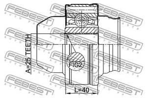 ШРУС КАРДАННОГО ВАЛУ 25X86