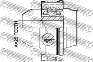 ШРУС КАРДАННОГО ВАЛУ 25X86