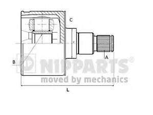 ШРУС NIPPARTS N2830900 на DAEWOO CIELO (KLETN)