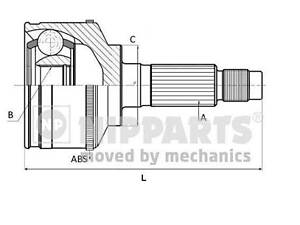 ШРУС TOYOTA CAMRY (_V1_) / TOYOTA SOLARA (_V2_) / TOYOTA NADIA (SXN1_) 1986-2004 г.