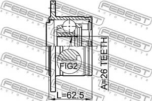 ШРУС ВНУТРЕННИЙ ПРАВЫЙ 26X110