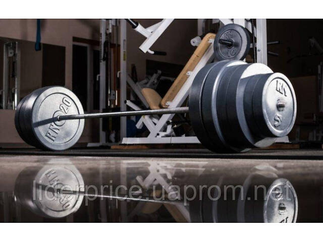 Штанга для жима Rn-Sport с прямым грифом 140 кг + W-образный гриф. - Фото 5