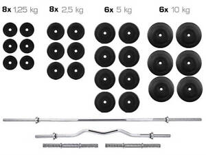 ШТАНГА + ГАНТЕЛИ НАБОР HARD 142 КГ (Гриф 200 см)