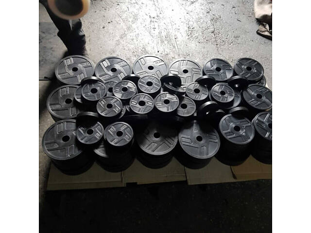 Штанга олімпійська 300 кг з прогумованими металевими дисками RN-Sport - Фото 9