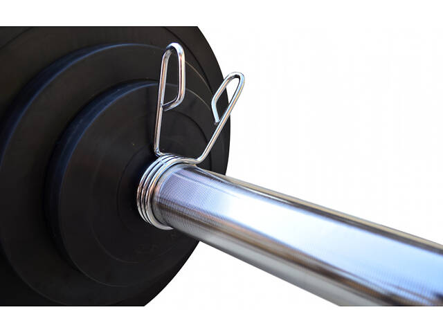 Штанга прогумована RN-Sport 50 кг з олімпійським грифом - Фото 8