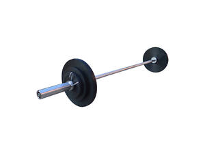 Штанга прогумована RN-Sport 50 кг з олімпійським грифом