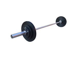 Штанга прогумована RN-Sport 50 кг з олімпійським грифом