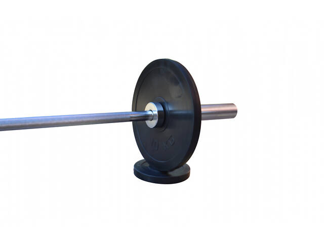 Штанга прогумована RN-Sport 50 кг з олімпійським грифом - Фото 2