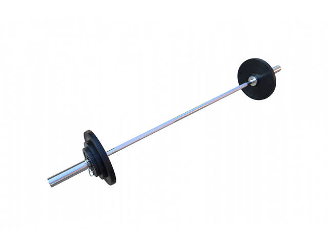 Штанга прогумована RN-Sport 50 кг з олімпійським грифом - Фото 6