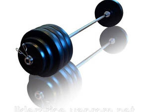 Штанга в пластиковой оболочке на 90 кг.