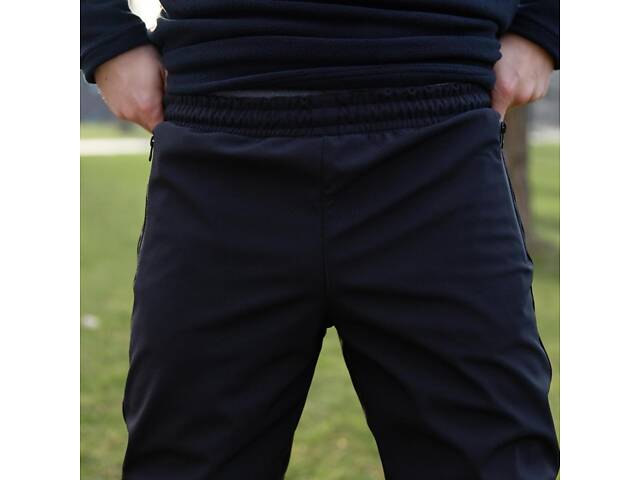 Штаны мужские soft shell 'Basic' Intruder черные - Фото 4